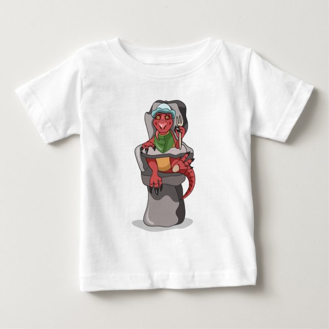 En högste ordförande i Baby Tyrannosaurus Rex Sitt T Shirt (Framsida)