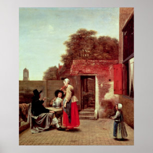 En holländsk borggård, c.1658-60 poster