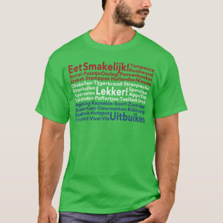 En holländsk flagga av holländsk mat tjej t shirt