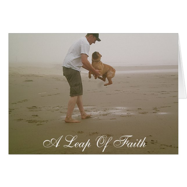 En hoppa av tro OBS kort (Framsidan Horizontal)