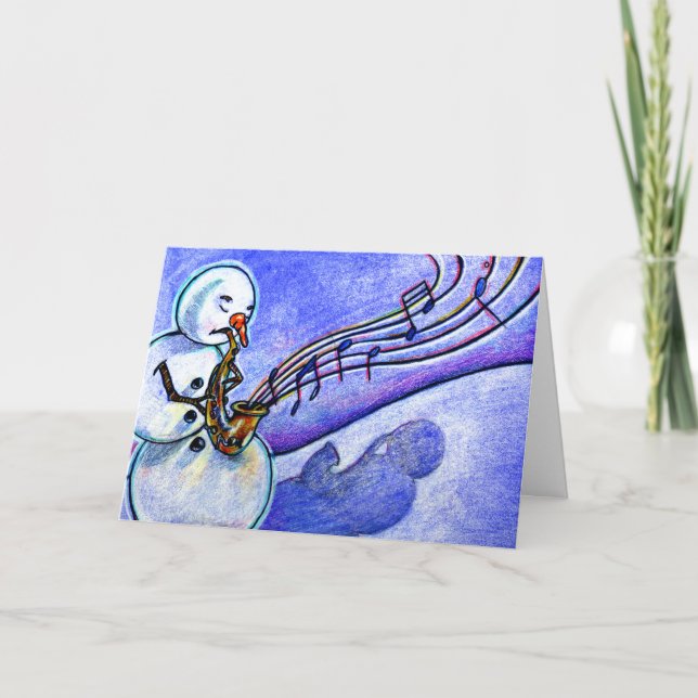 En Horn för att leka Helgkort (Framsida)