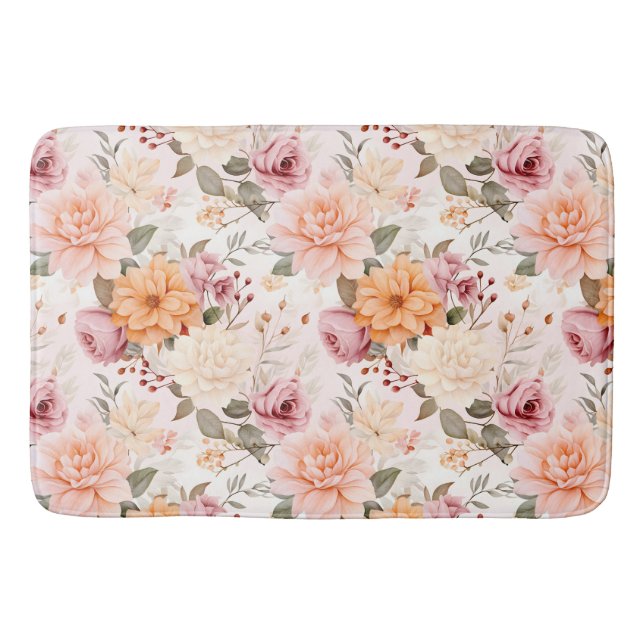 En höstblommig serie design 2 badrumsmatta (Framsidan)