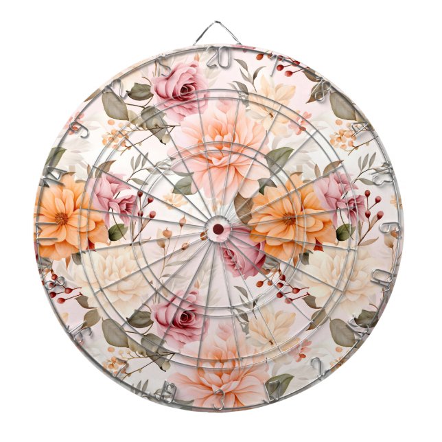 En höstblommig serie design 2 darttavla (Framsidan)
