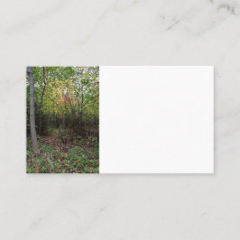 En höstpromenad visitkort