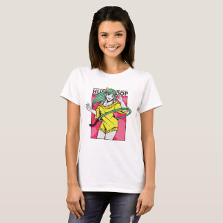 En Hula Hoop Dam Anime Tecknad Film T Shirt