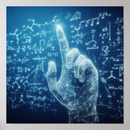 En human interaktion med data lakan poster