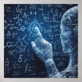 En human interaktion med en datavla poster