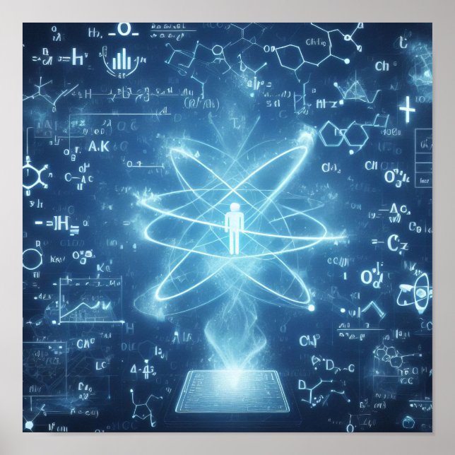 En human oid som läggs ovanpå en data från lakan poster (Framsidan)