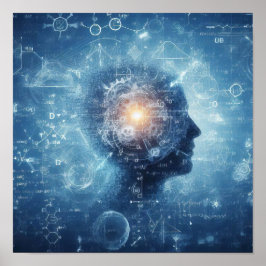 En human oid som läggs ovanpå en data från lakan poster