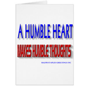 EN HUMBLE HEART HÄLSNINGSKORT