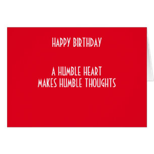 EN HUMBLE HEART HÄLSNINGSKORT