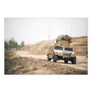 En Humvee förar säkerhet Fototryck