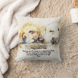 En Hund Bedtime Prayer Kudde