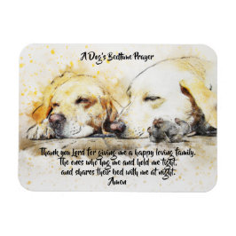 En Hund Bedtime Prayer Magnet