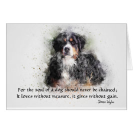 En Hund - Bernese Mountain Hund Hälsningskort