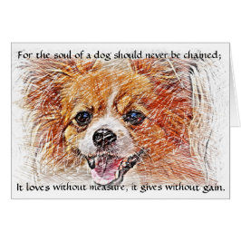 En Hund - Chihuahua Hälsningskort