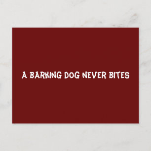 En hund får aldrig bitor vykort
