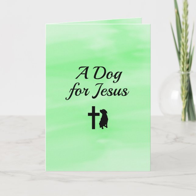 En Hund för Jesus Dikt Sympathy Kort (Framsida)