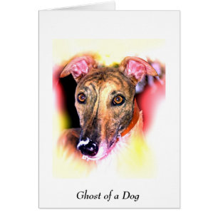 En hund Ghost Hälsningskort