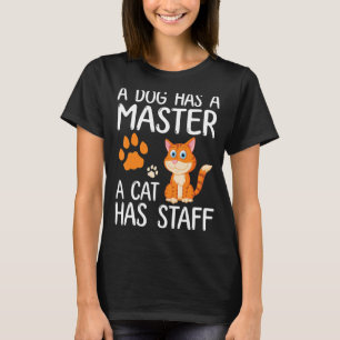 En Hund har en huvudman som har Lycklig-husdjur i T Shirt