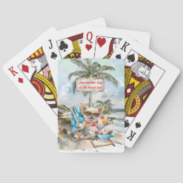 En Hund i Beach Fars dag Casinokort