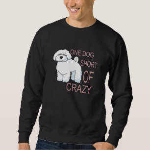 En Hund i den galna Cute Pudel-idén Lång Ärmad Tröja