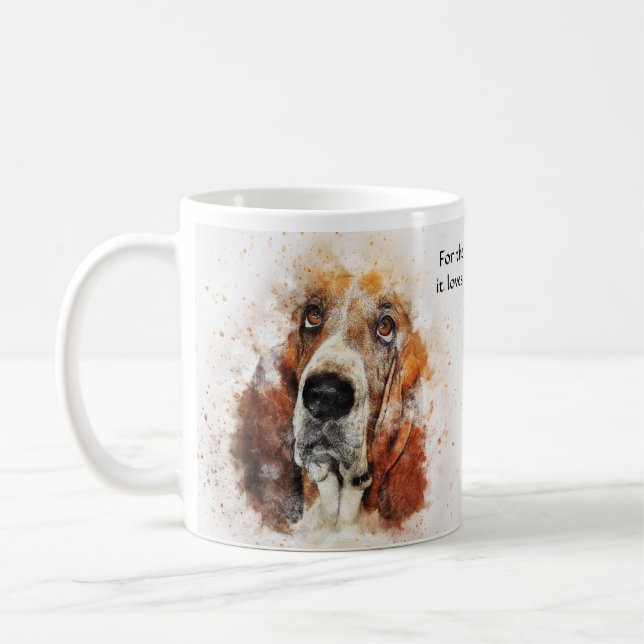 En Hund sjö Kaffemugg (Vänster)