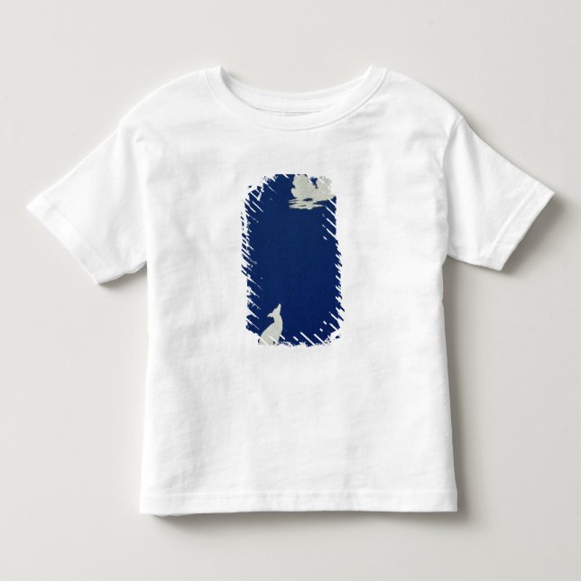 En hund som tjuter på månen tee shirt (Framsida)