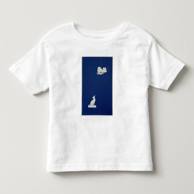 En hund som tjuter på månen tee shirt (Framsida)