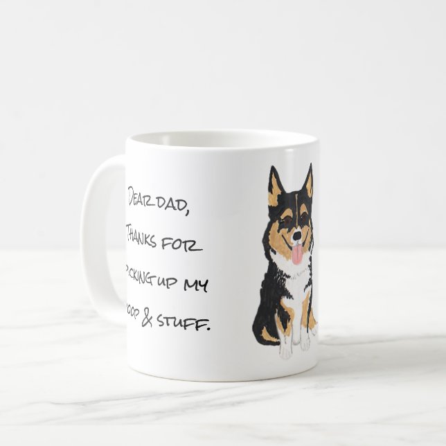 En hund Tack Kaffemugg (Framsida vänster)