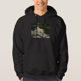 En hund vid en damm hoodie