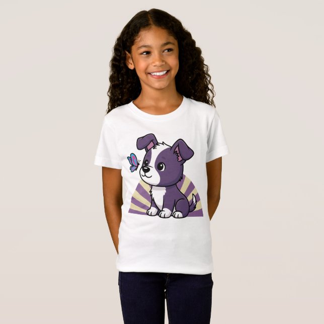En hundälskares design för barn t shirt (Hel framsida)
