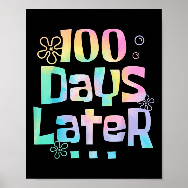 En hundra dagar senare 100-dagarsdagen för skollär poster (Framsidan)