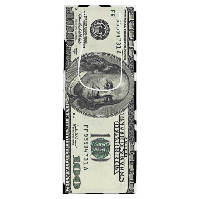 En hundra dollar Bill Gift Bag (Framsidan)