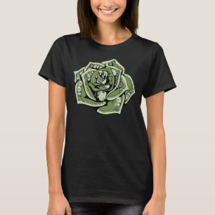 En hundra dollar Bill Ro Grönt 100 dollar Bill T Shirt