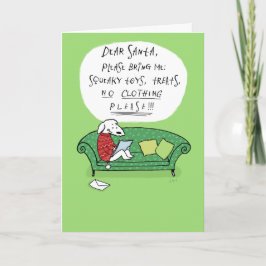 En Hund's Brev to Jultomten Funny Jul Helgkort