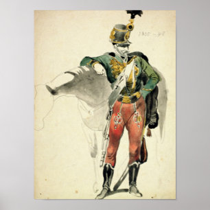 En Hussar av den 9th regimenten Poster