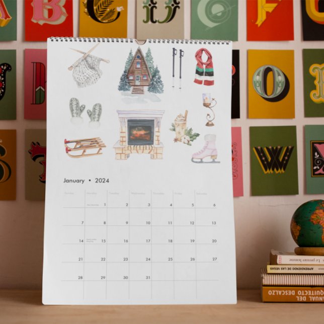 En Hygge Liv | Akvarellillustrationer Kalender (Skapare uppladdad)