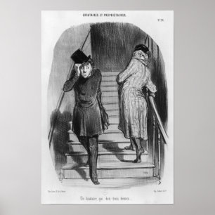 En hyresgäst som har tre villkor poster