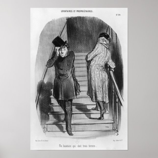 En hyresgäst som har tre villkor poster (Framsidan)