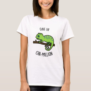 En i Cha Million Cute Chameleon Pun T Shirt