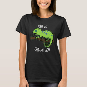 En i Cha-Million Funny Chameleon Pun Mörk BG T Shirt