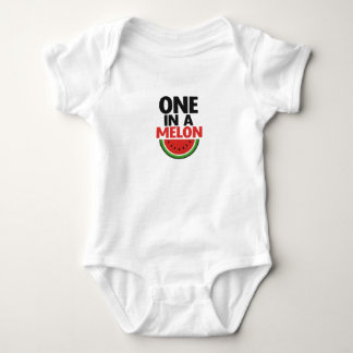 En i en Melon Baby Bodysuit – Söt Vattenmelon Des T Shirt