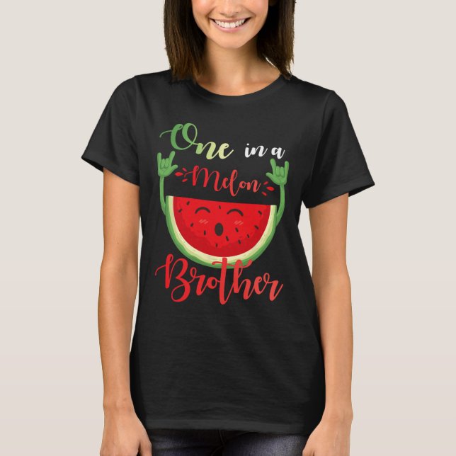 En i en Melon Brother Funny Birthday Matching Fam T Shirt (Framsida)