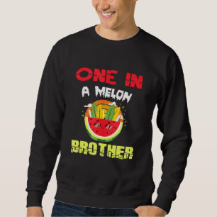 En i en Melon Brother Watermelon Family Matching Lång Ärmad Tröja
