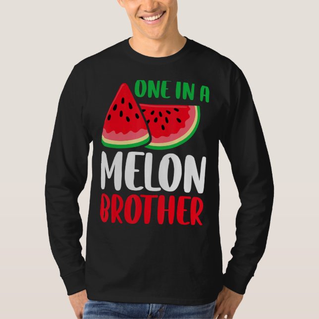 En i en Melon Brother Watermelon Family Matching T Shirt (Framsida)