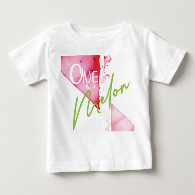 En i en Melon Cute Birthday Girl T Shirt (Framsida)