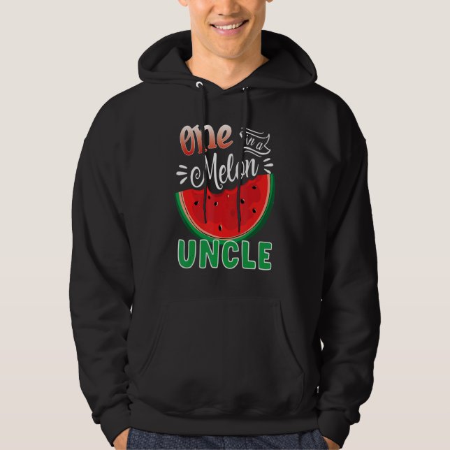 En i en Melon-Födelsedagsfest Hoodie (Framsida)