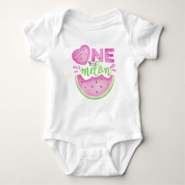 En i en melon Första födelsedagen Baby Body T Shirt