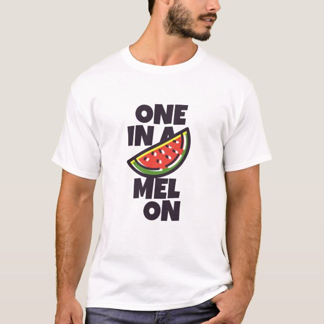 En i en melon-funn, enkel modern kute t shirt (Framsida)